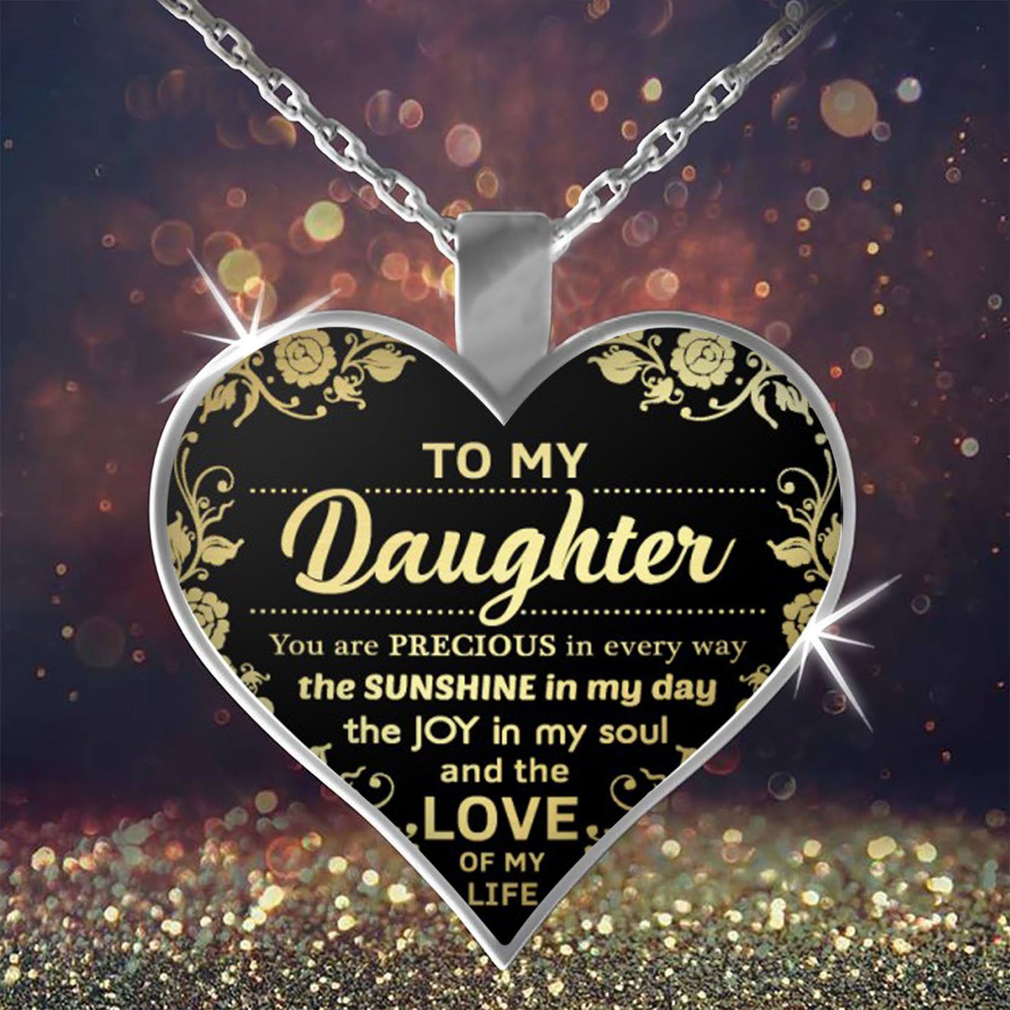 Daughter love pendant necklace for daughter