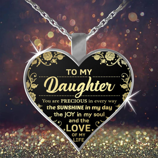 Daughter love pendant necklace for daughter