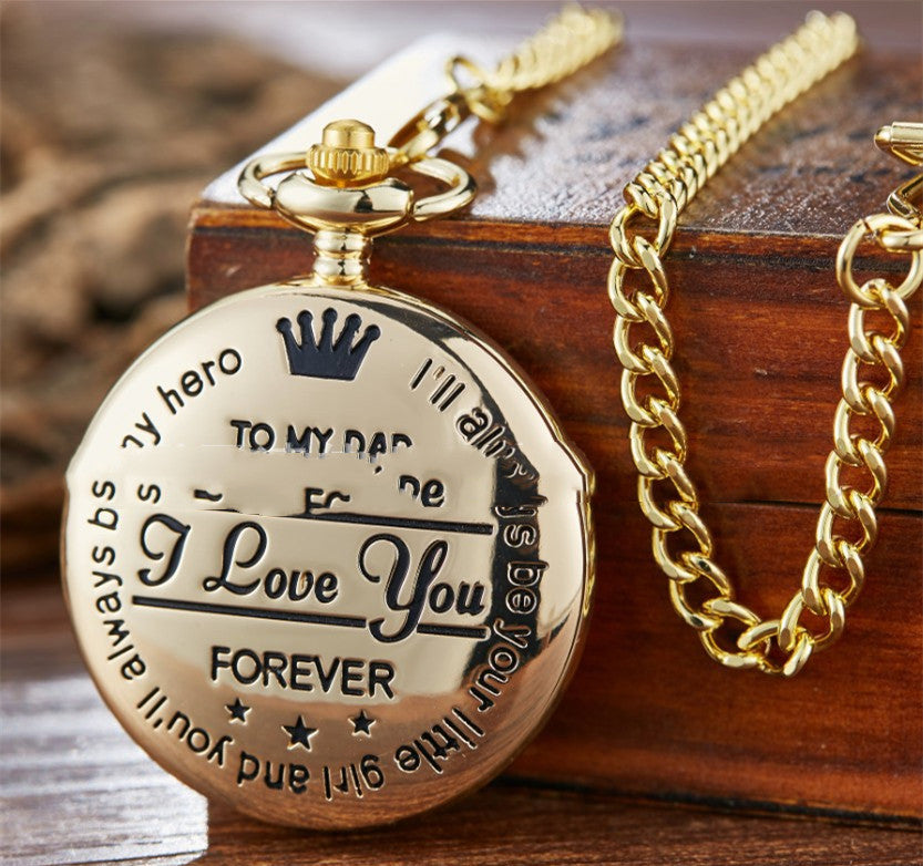 DAD  Fashion Quartz Pocket Watch