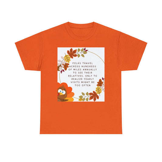 Funny Thanksgiving Cotton Tee